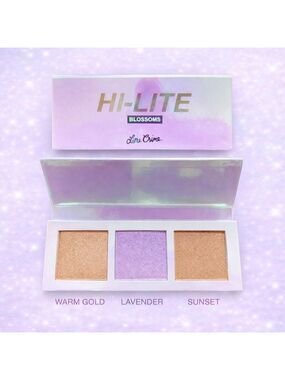 Lime Crime HI-LITE Blossoms Highlighter Palette NWT Iridescent 3 Shades Vegan